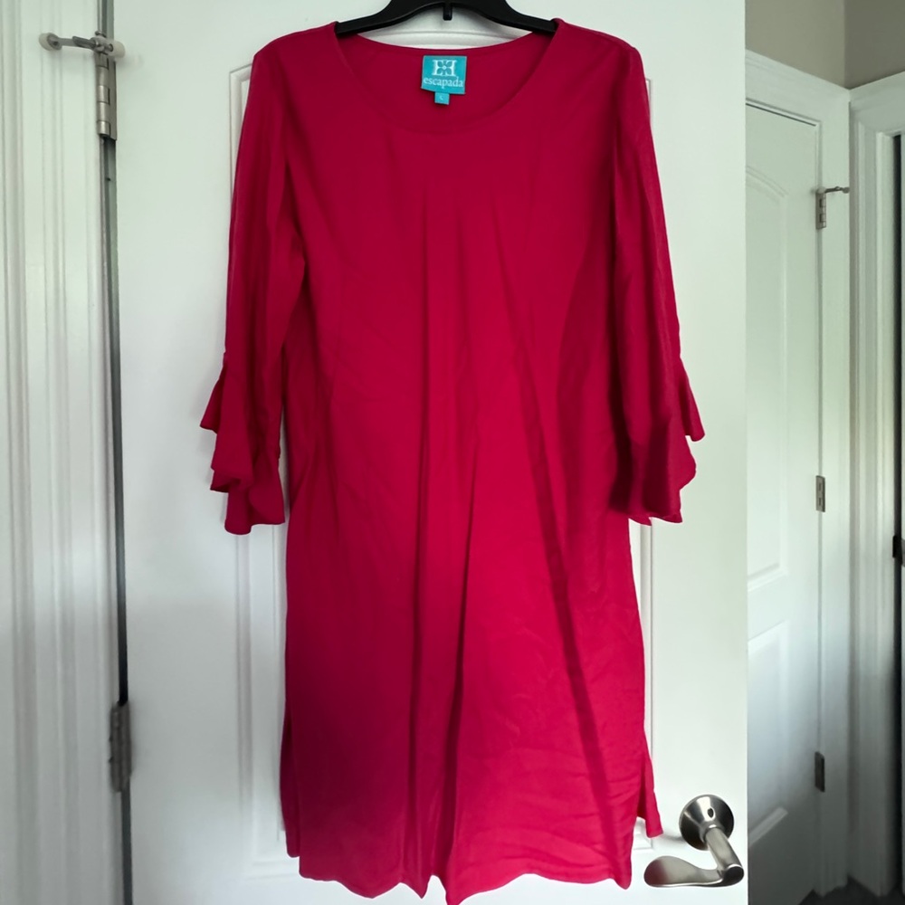 Large Long sleeve Red/Pink Escapada Dress